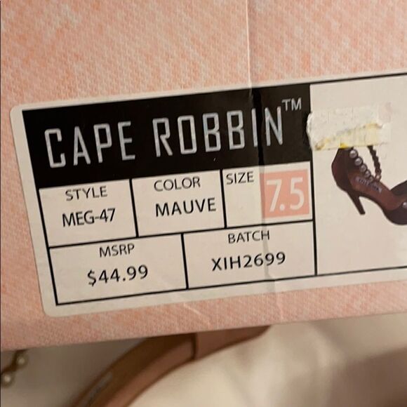 CAPE ROBBIN MICROSUEDE MAUVE STILETTO SAND… - Picture 7 of 8